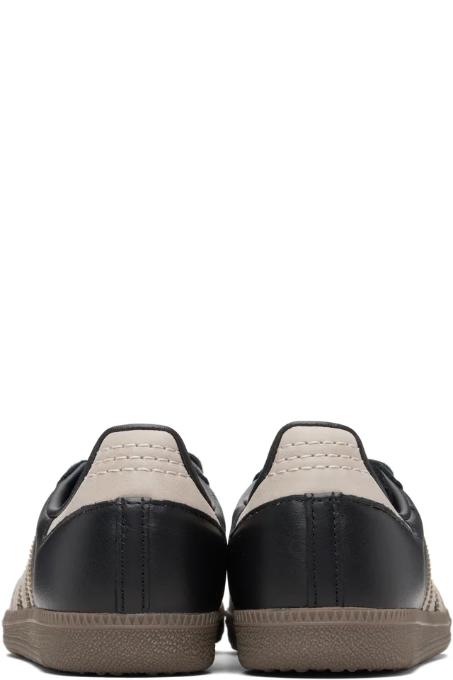 adidas Originals Black & Beige Samba OG Sneakers, photo 2 of 2 from SSENSE