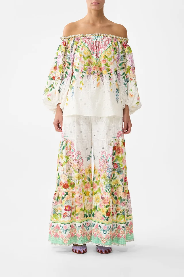 Camilla eBoutique FRILL OFF SHOULDER TOP THE CALL OF CATALONIA from CAMILLA, photo 1 of 1