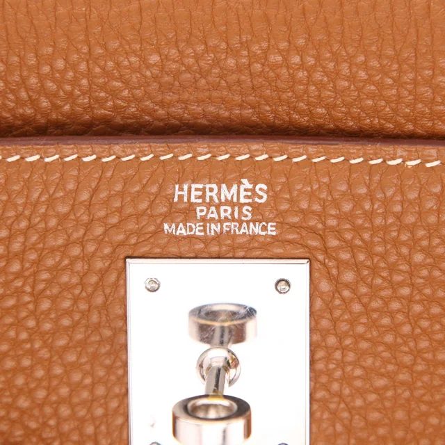 Hermès Kelly 32 cm handbag in Gold Togo leather from Collector Square, photo 4 of 6