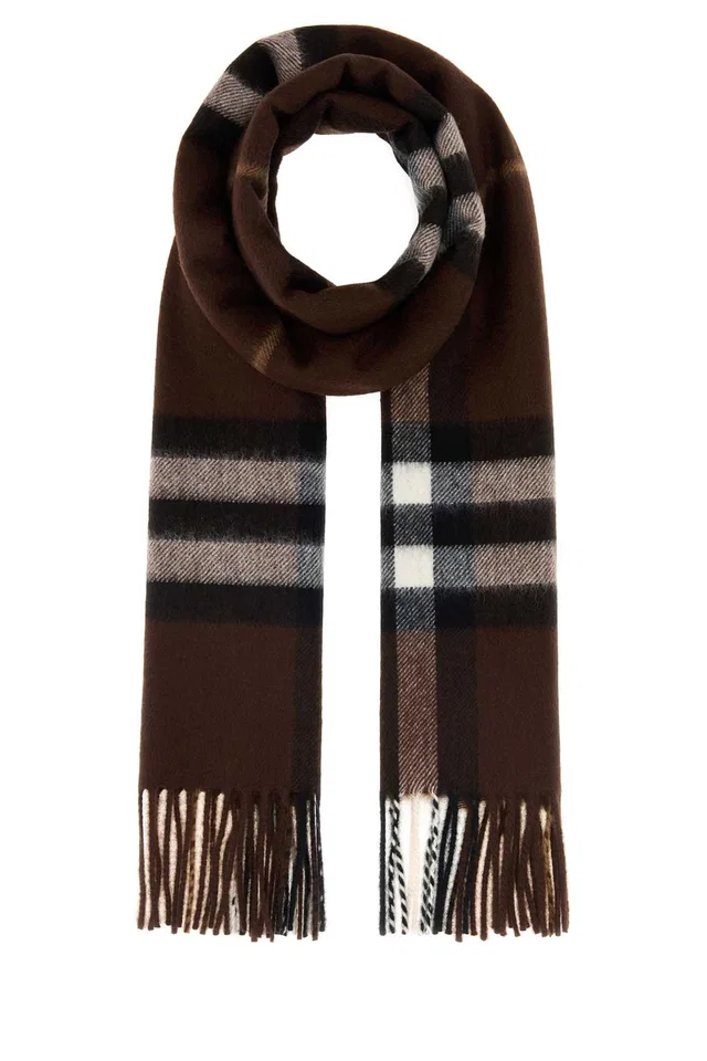 Burberry Giant Scarf — Brown Cashmere Scarfs in Brown Cashmere from HEWI