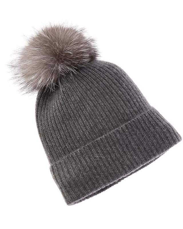 Sofia Cashmere sofiacashmere Rib Cashmere Hat, image 1 of 1 from Rue La La