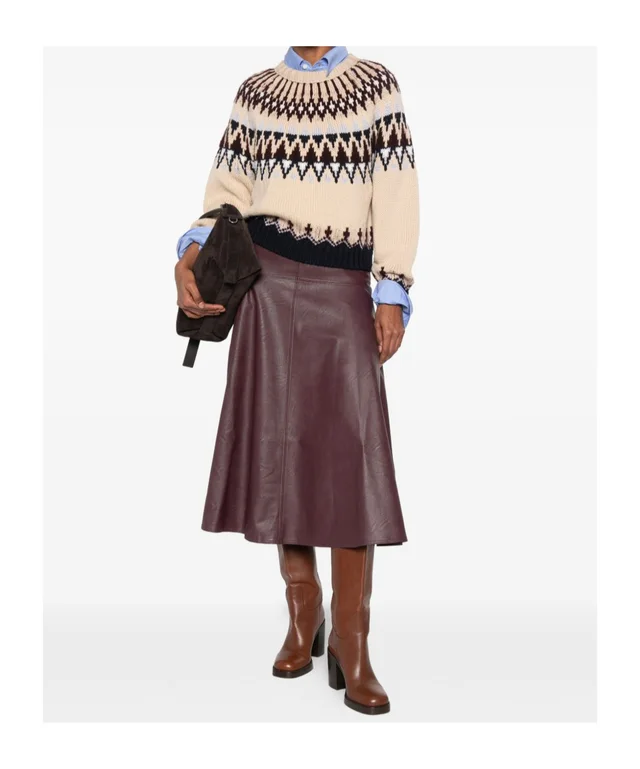 Forte Forte panelled A-line midi skirt, photo 2 of 5 from SENSER