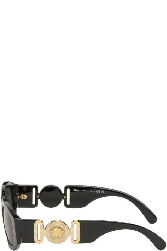 Versace Black Medusa Biggie Sunglasses, photo 3 of 4 from SSENSE