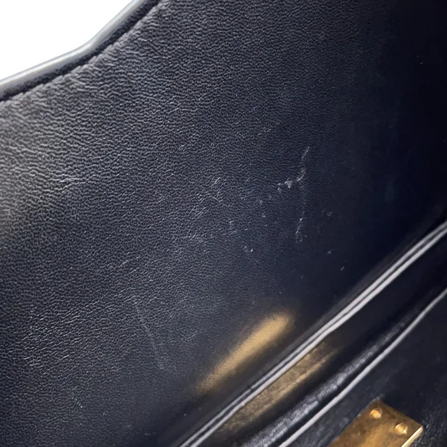 Bottega Veneta Mount Envelope Shoulder Bag Black Leather in Black Leather from GALLERY RARE, photo 10 of 18
