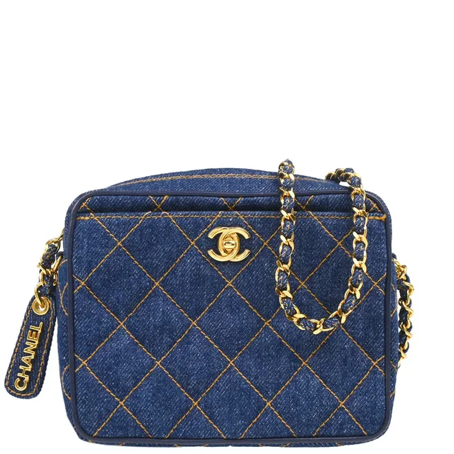 Chanel 1996-1997 Indigo Denim Shoulder Bag in Denim from AMORE Vintage Tokyo