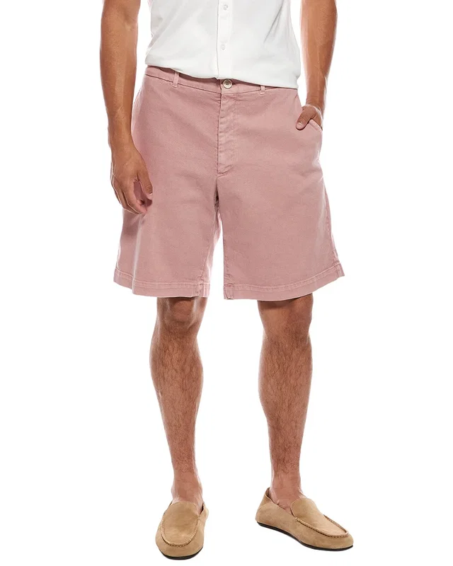 Brunello Cucinelli Denim Short in //asset1.ruecdn.com/images/sw/101074/1010747096_RLSW_red.jpg, image 1 of 1 from Gilt