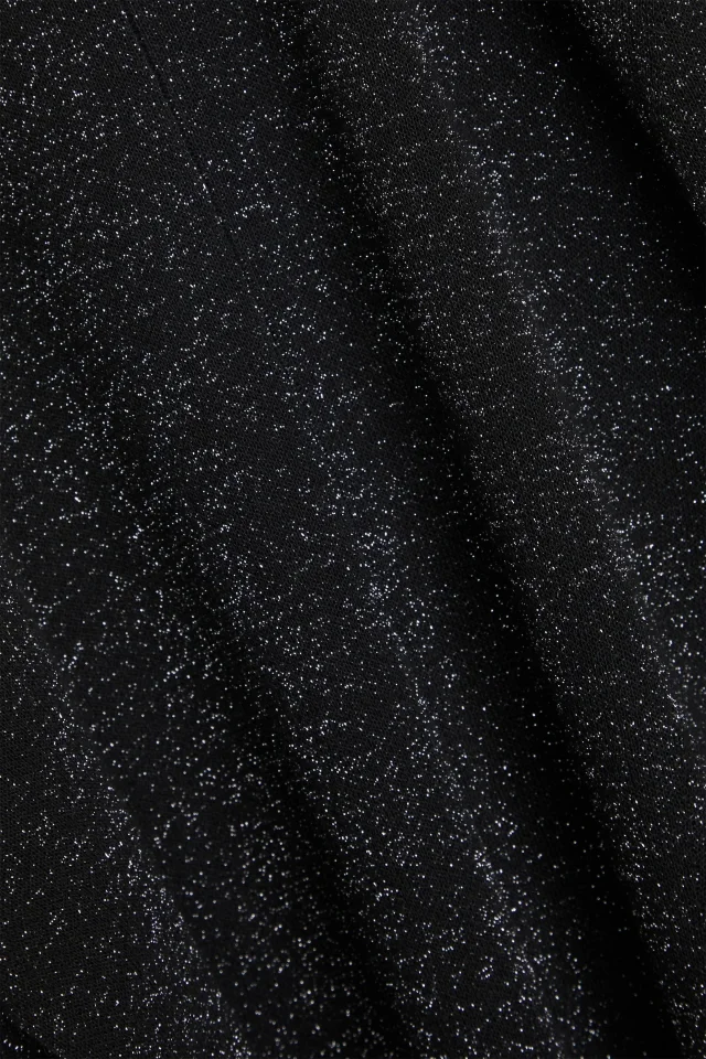 Joseph Metallic Merino Wool-Blend Turtleneck Midi Dress in Black, photo 4 of 4 from THE OUTNET
