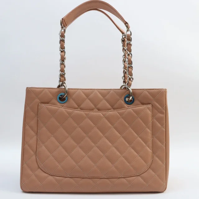 Chanel Circa 2013 Caviar Skin GST Tote Bag, Pink Beige in Beige Caviar leather from VINTAGE QOO TOKYO, photo 2 of 17