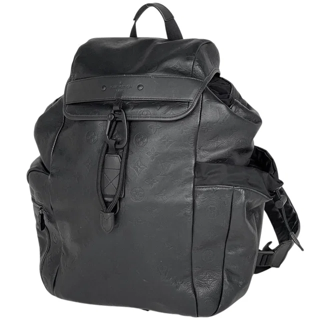 Louis Vuitton Discovery Backpack Monogram Shadow Noir in Black from The Reluxe