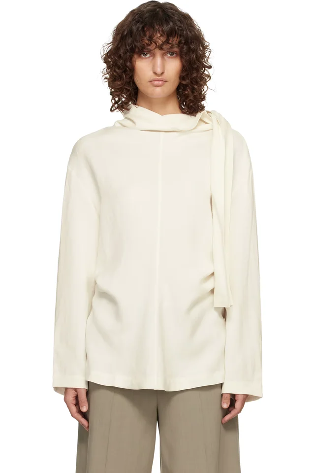 Studio Nicholson Off-White Valery Blouse, image 1 of 1 from SSENSE