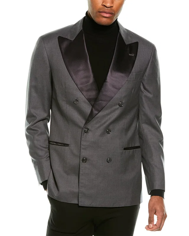 Brunello Cucinelli Wool & Silk-Blend Tuxedo Jacket, image 1 of 1 from Gilt