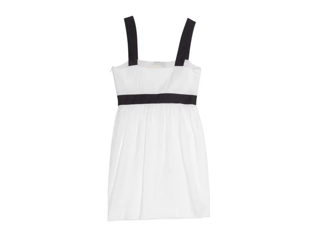 White & Black Valentino Sleeveless Bow Mini Dress Size US XS in Black from Designer Revival, photo 2 of 2