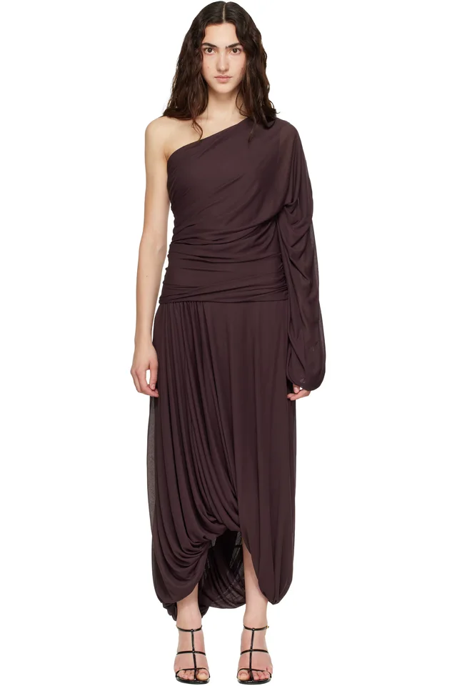 Proenza Schouler Burgundy Gabri Maxi Dress, image 1 of 1 from SSENSE