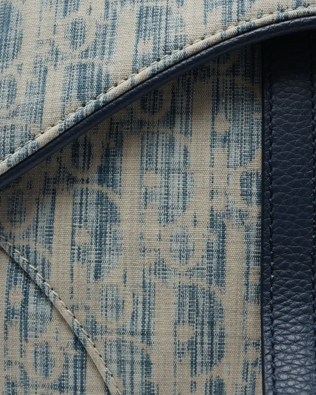 Dior Homme Oblique Kasuri Saddle Belt Bag in Canvas from A Retro Tale, photo 7 of 10