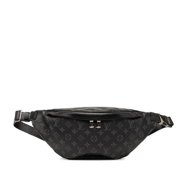 Black Louis Vuitton Monogram Eclipse Discovery Bumbag PM Belt Bag in Black Canvas from Designer Revival