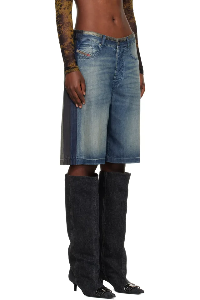 Diesel Blue & Black De-Sire-Short-S1 Denim Shorts, photo 2 of 4 from SSENSE