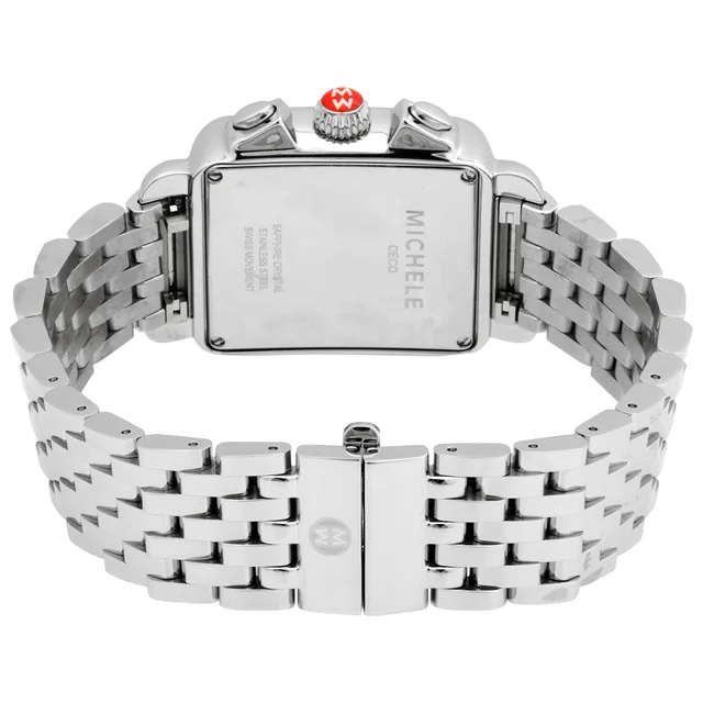 Michele Deco Chronograph Quartz Diamond White Mother of Pearl Dial Ladies Watch MWW06A000775, photo 3 of 3 from Jomashop