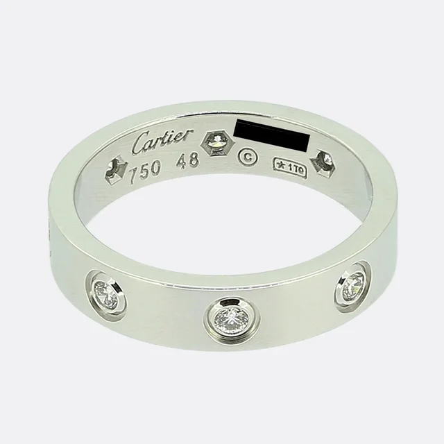 Cartier Eight Diamond LOVE Ring Size I (48) from The Vintage Jeweller