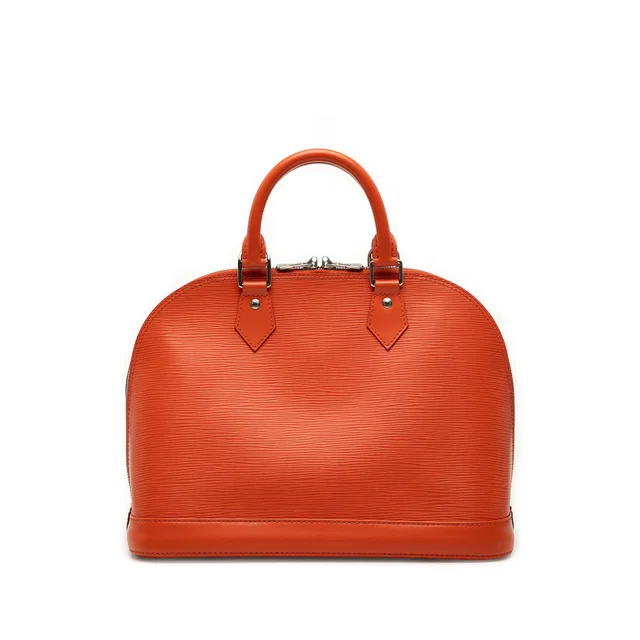 Orange Louis Vuitton Epi Alma PM Satchel in Orange Leather from Designer Revival