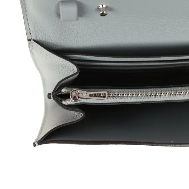 Hermès Constance Wallet To Go Gris Pantin Evercolor Palladium Hardware in Grey Lambskin from Madison Avenue Couture, photo 9 of 10