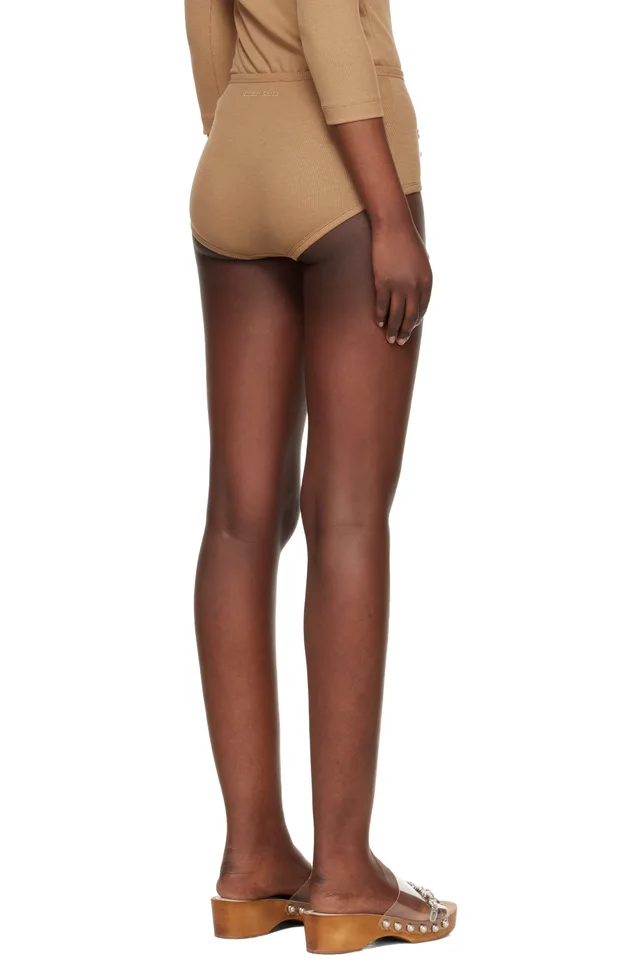 Simone Rocha Beige Sculpt Briefs, photo 3 of 4 from SSENSE