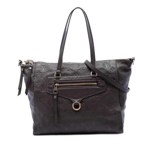 Brown Louis Vuitton Monogram Empreinte Lumineuse PM Tote Bag in Brown Leather from Designer Revival