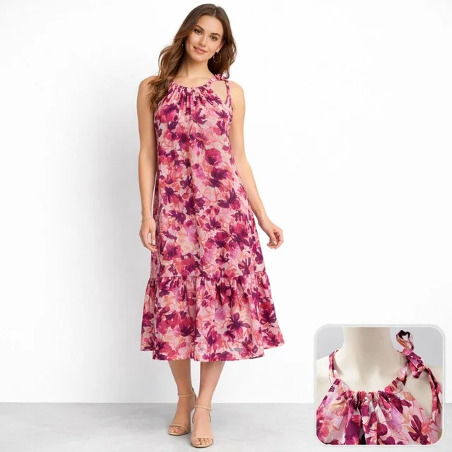 Chloé Women's Summer dresses - Pink/Purple in purple|pink from Depop, photo 3 of 9