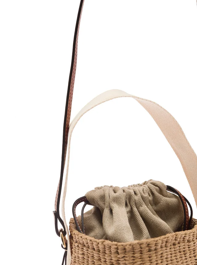 Chloé Woody Shoulder Bag — Beige Paper in Beige Woven leather from HEWI, photo 2 of 2