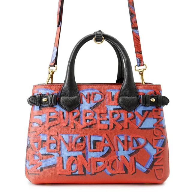 Burberry Graffiti 2WAYBag Red/Multicolor Leather in Red Leather from GALLERY RARE
