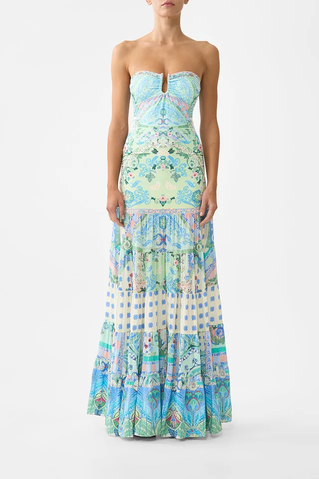 Camilla eBoutique JERSEY SPLICED TIERED SKIRT MIDSUMMER MOSAICS from CAMILLA, photo 1 of 1
