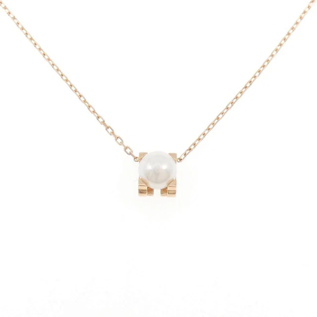 C de Cartier 750 Pink Gold Pearl Necklace in Pink from LuxUness