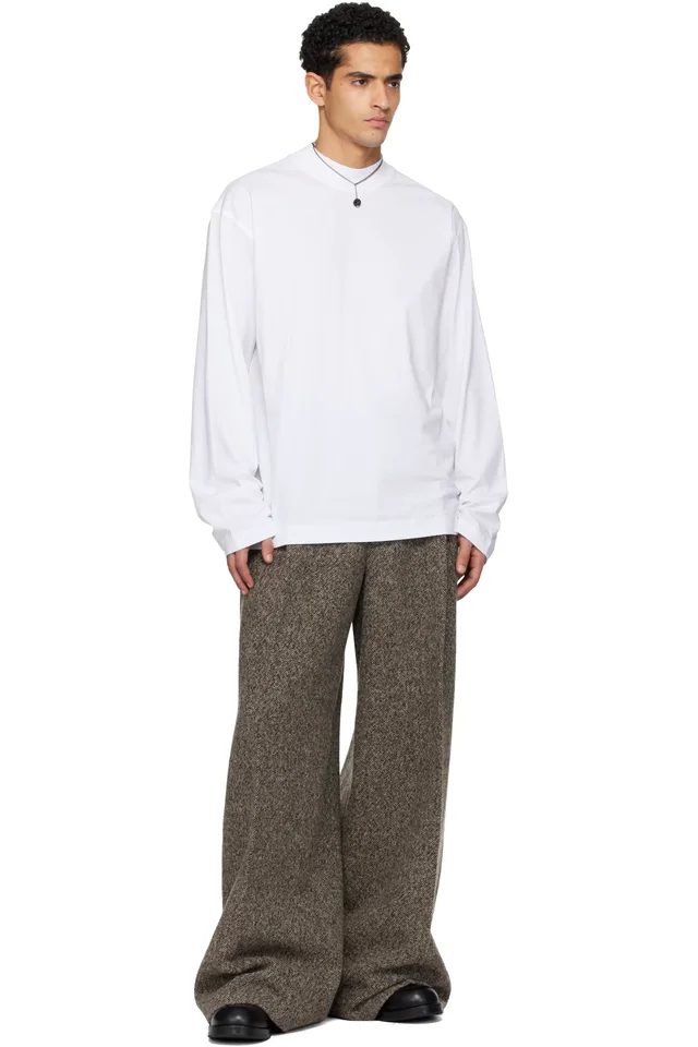 Dries Van Noten White Long Sleeve T-shirt, photo 4 of 4 from SSENSE