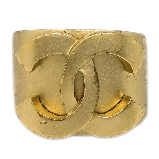 Chanel Ring Gold #53 #13 01C in Gold from AMORE Vintage Tokyo