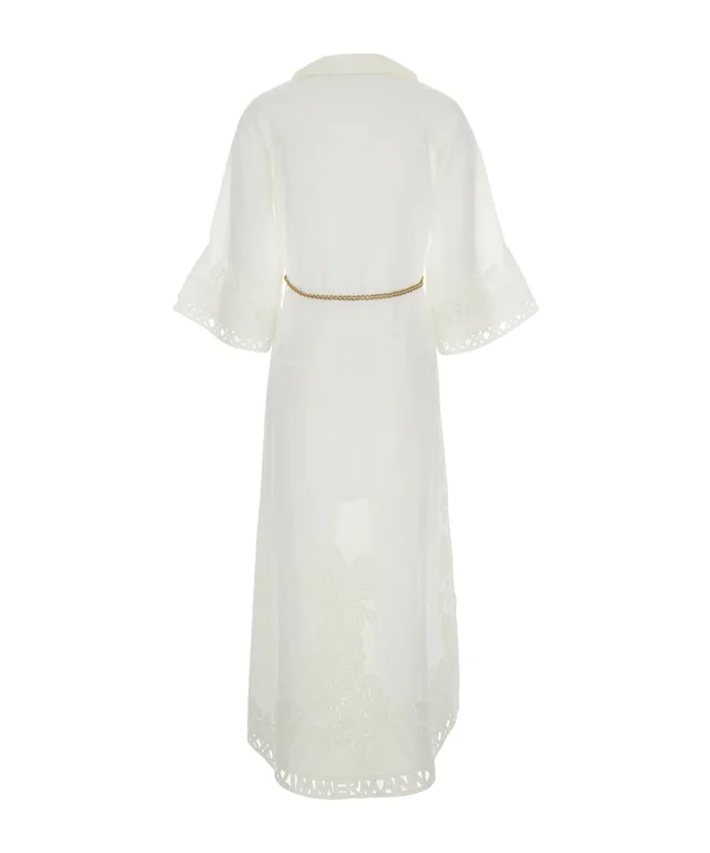 Zimmermann Indra Embroidered Belted Dress, photo 2 of 9 from SENSER