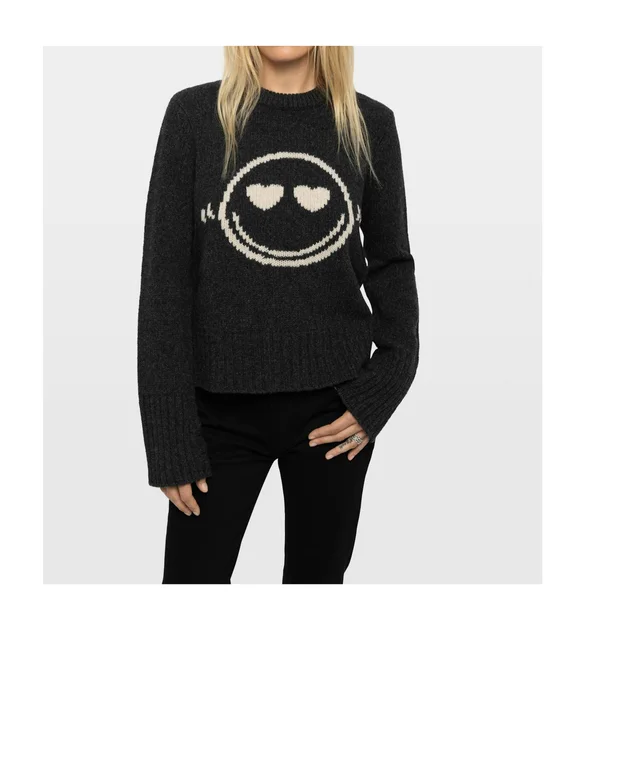 Zadig & Voltaire Sweater with a smiley face pattern, photo 2 of 4 from SENSER