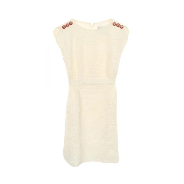 Chanel Dress Tweed Sleeveless Nylon in Nylon from The Reluxe