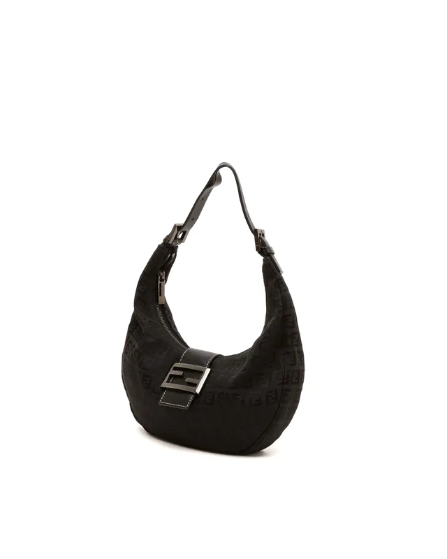 Fendi Zucchino Croissant Bag in Canvas from A Retro Tale, photo 2 of 7