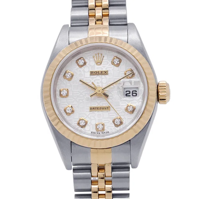 Rolex Lady Datejust W26mm Stainless Steel K18YG Silver Dial79173G in Silver from GALLERY RARE