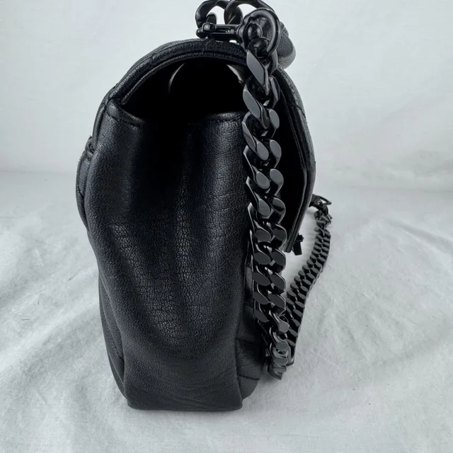Saint Laurent College Medium Bag in Calfskin leather, Crinkled, Metal from Reowned, photo 6 of 12
