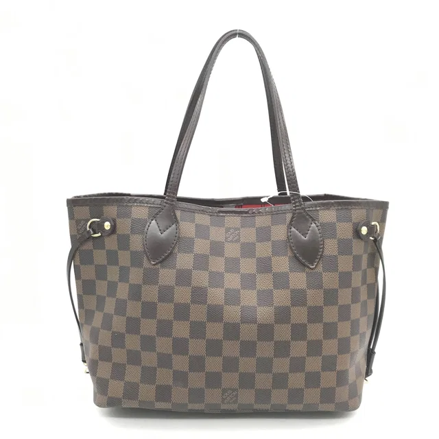 Louis Vuitton Damier Ebene Neverfull PM Tote Bag in Brown from Luxury Promise