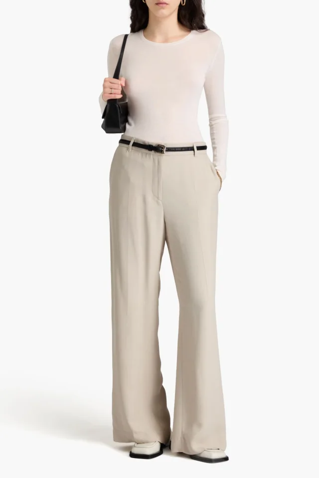 Toteme Crepe Wide-Leg Pants, photo 2 of 4 from THE OUTNET