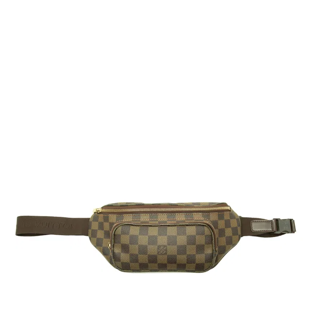 Brown Louis Vuitton Damier Ebene Melville Bum Bag in Brown Canvas from Designer Revival