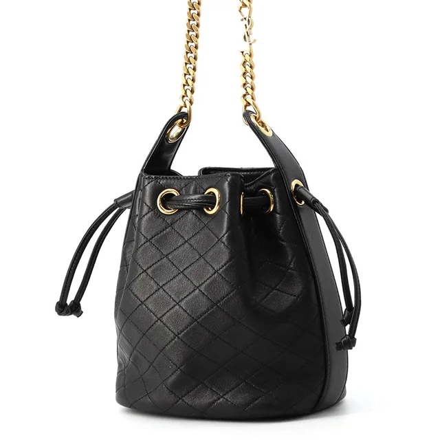 Saint Laurent Cassandra Quilted Bucket Bag Black840886 1EL07 Lambskin in Lambskin from GALLERY RARE, photo 2 of 2