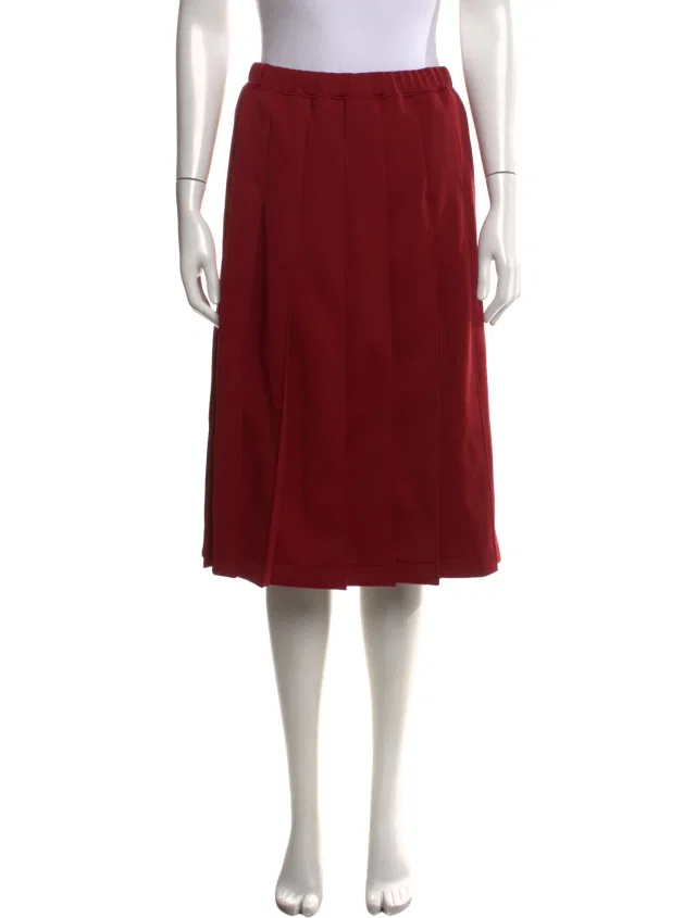Comme des Garçons Girl Midi Length Skirt w/ Tags in red from The RealReal