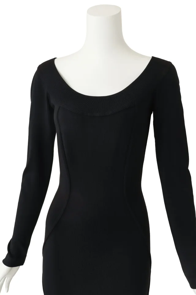 Alaïa 1990 F/W Knit Bodycon Gown in Nylon from Recess LA, photo 4 of 5
