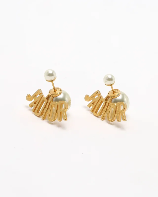 Dior J'Adior Pearl Tribales Earrings in Silk from A Retro Tale, photo 2 of 4