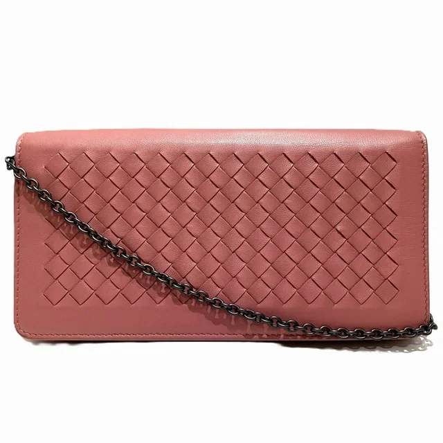 Bottega Veneta Intrecciato Leather Wallet Chain in Woven leather from LuxUness