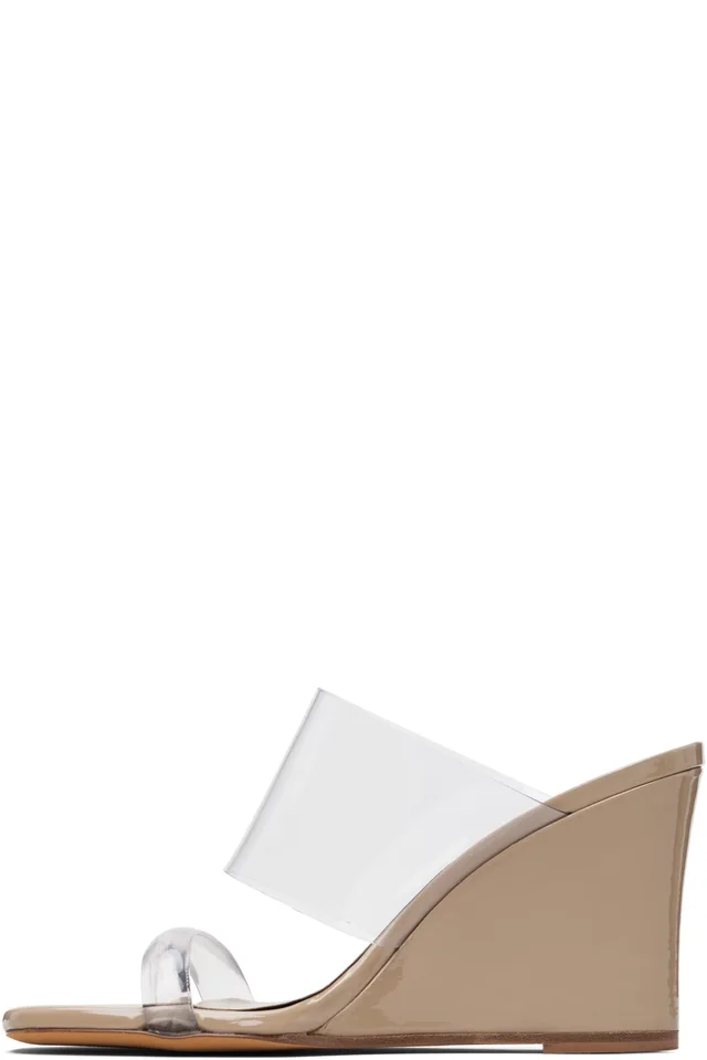 Maryam Nassir Zadeh Beige Olympia Wedge Heeled Sandals, photo 3 of 5 from SSENSE