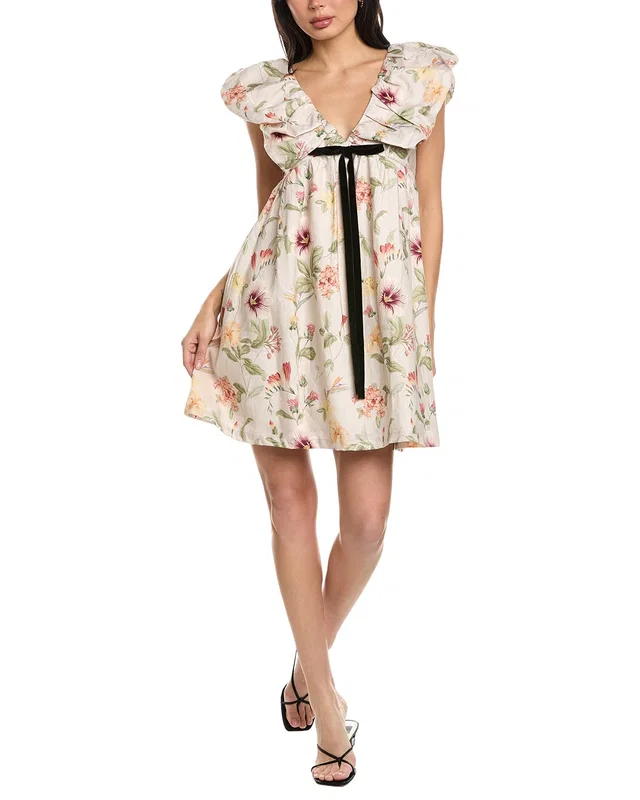 Seraphina Linen Mini Dress, image 1 of 1 from Gilt
