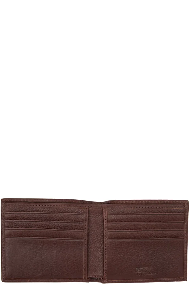 Polo Ralph Lauren Brown Leather Billfold Wallet, photo 3 of 3 from SSENSE